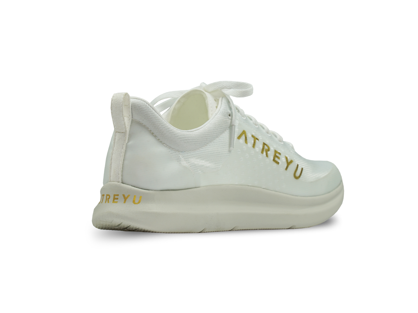 Atreyu Base Model - Lightweight running shoes back angle white